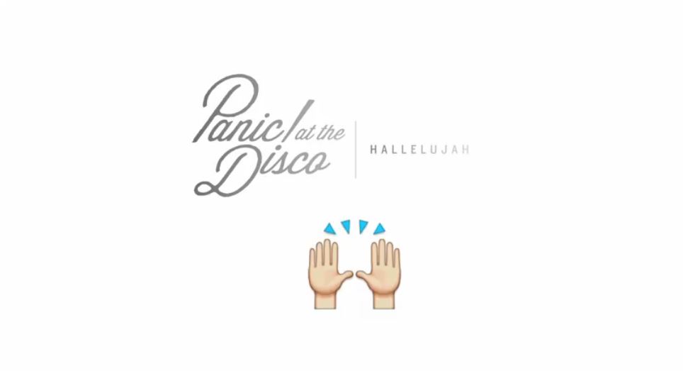 Panic! At The Disco’s official audio for ‘Hallelujah’.